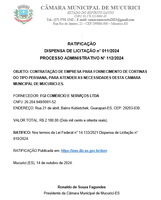 DISPENSA DE LICITAÇÃO n° 011/2024 - PROCESSO ADMINISTRATIVO N° 112/2024